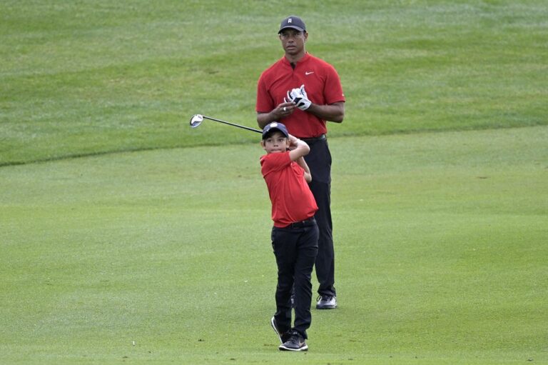 Charlie Woods, son of Tiger, shoots 81 in US Open local qualifier and fails to advance