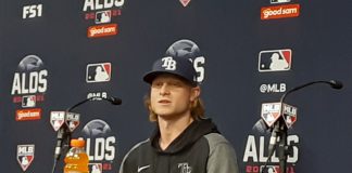 Rays Shane Baz addresses media ahead of Game 1 of ALDS