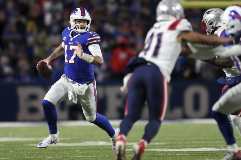 Bucs On TNF: Quarterback Josh Allen says his new ‘low positive’ approach might be behind Bills sluggish starts