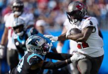 NFL teams Panthers and Buccaneers