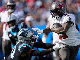 NFL teams Panthers and Buccaneers