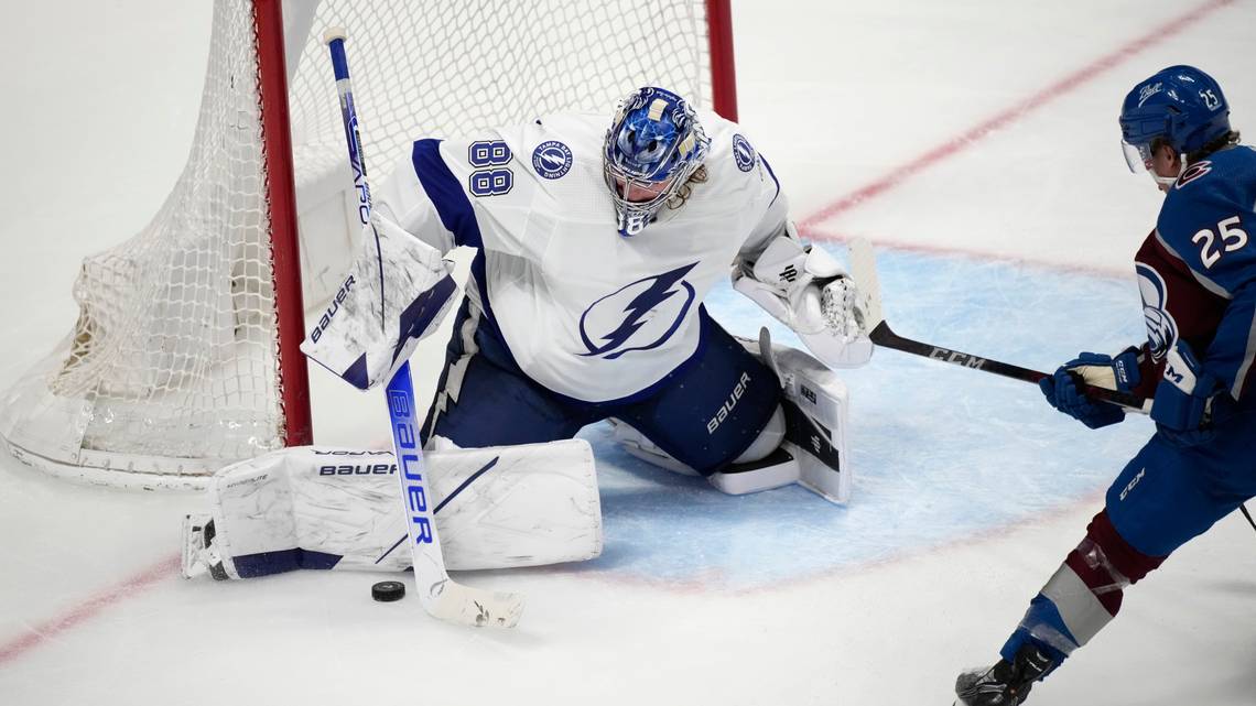 Andrei Vasilevskiy Tampa Bay Player Skyline WHT