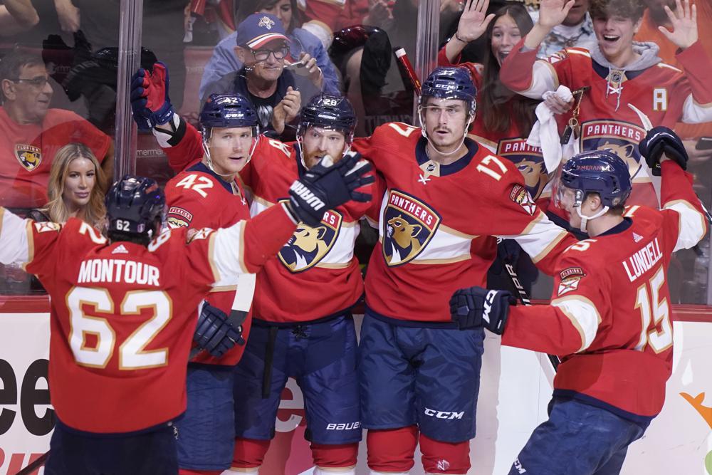 Tkachuk scores another OT winner, lifting Panthers to 2-0 series