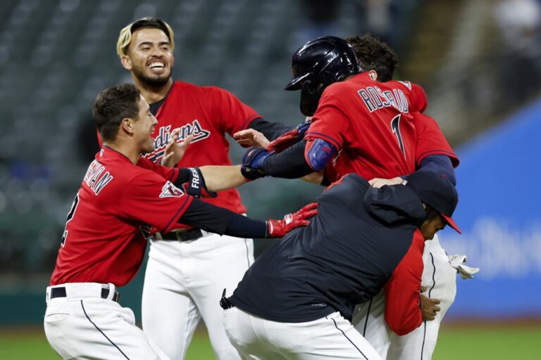 Guardians pull off a 7-6 win against the Rays in extra innings. Tampa Bay hopes for a win this afternoon to avoid a sweep.