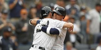 Oswaldo Cabrera Yankees Celbrates After Homer In Rout Of Rays