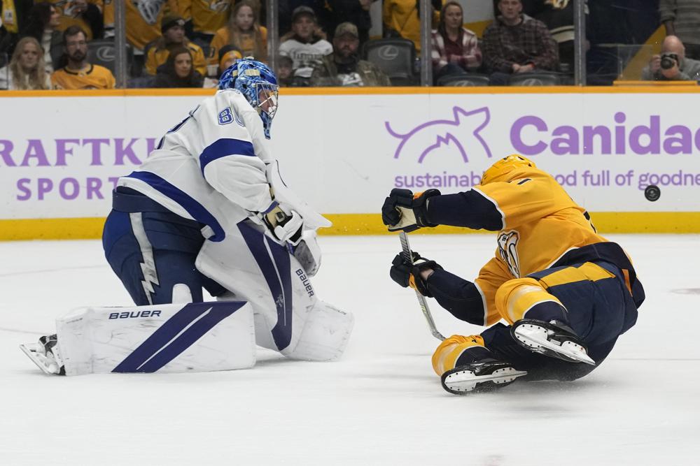 Tampa Bay Lightning Defeat Nashville Predators In OT