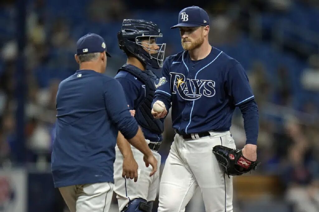 Rasmussen Exits In Rays 5-0 Loss To Astros