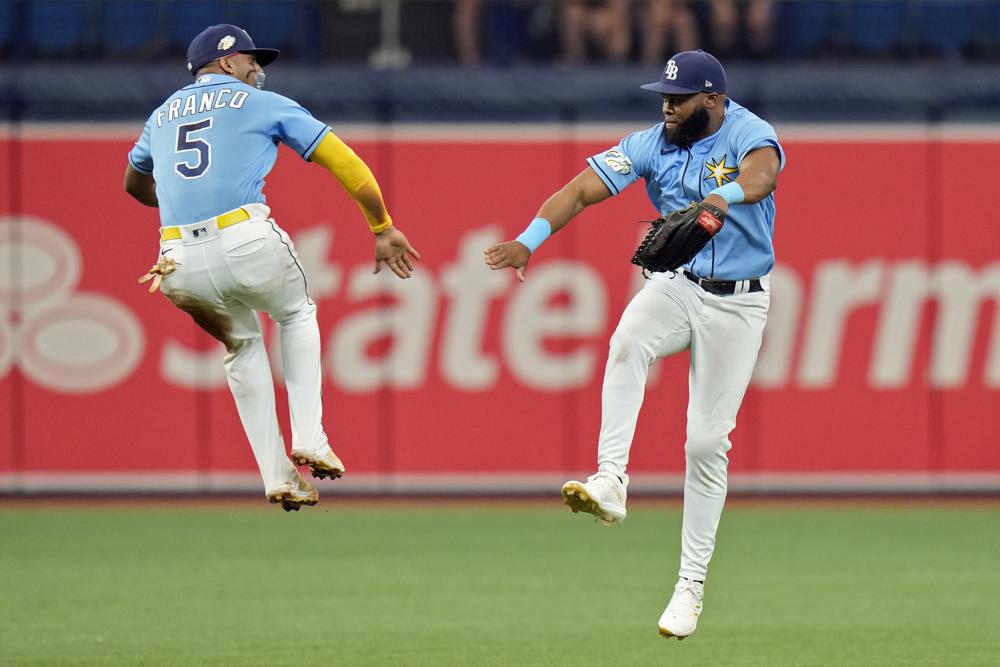 Rays Franco and Margot Celebrate Sweep