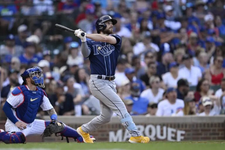 Brandon Lowe Homers To Draw Rays Even With Cubs In 4-3 Rays Win