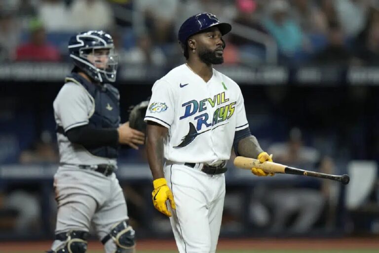 Rays Arozarena Reacts After Being Hit By Pitch In Rays 5-4 Win Over Yankees