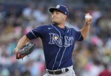 McClanahan Gets 11th Win As Rays Win Opener Over Padres