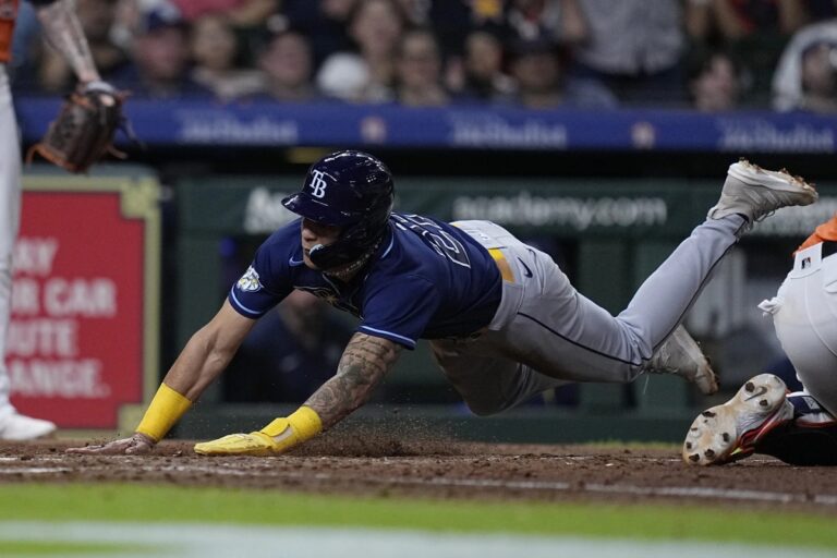 Jose Siri Scores Game Winning Run As Rays Beat Astros 4-3