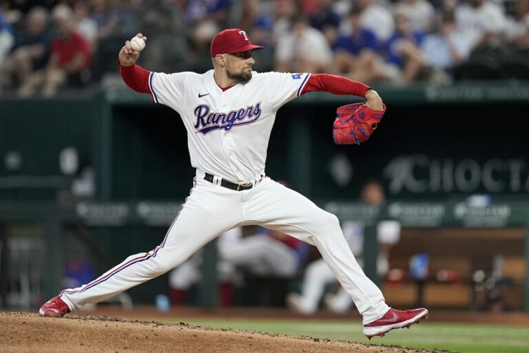 Nathan Eovaldi pitches 6 scoreless innings as Rangers beat Rays 5-3 for fifth win in a row