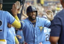 Yandy Diaz Homers In Rays 10-4 Win Over Braves To End Seven Game Skid