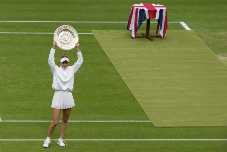 Marketa Vondrousova is Wimbledon’s first unseeded female champion after beating Ons Jabeur