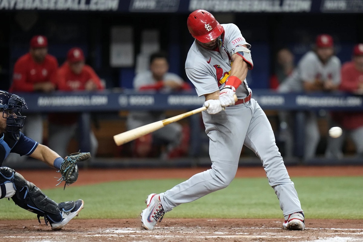 Paul Goldschmidt Connects on 2-run Single in Cardinals Win Over Rays