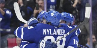 Nylander Celebrates Maple Leaf Win Over Tampa Bay