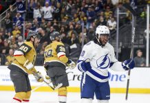 Duclair Celebrates Bolts Win Over Vegas