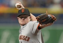 LOGAN WEBB SEVEN STRONG INNINGS IN GIANTS 11-2 WIN OVER RAYS