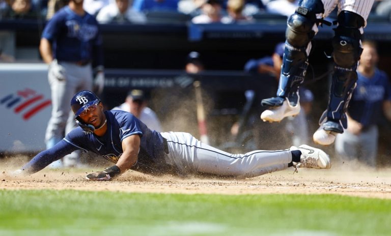 Caballero’s tiebreaking double in the 10th lifts Rays past Yankees 2-0