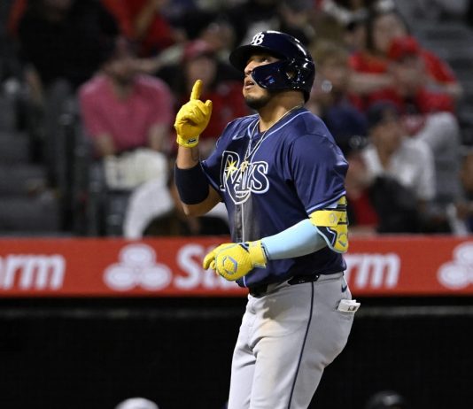 Paredes Homers In Rays 6-4 Win Over Angels