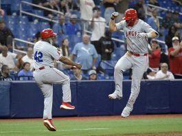 Trout Homers In Angles Win Over Rays