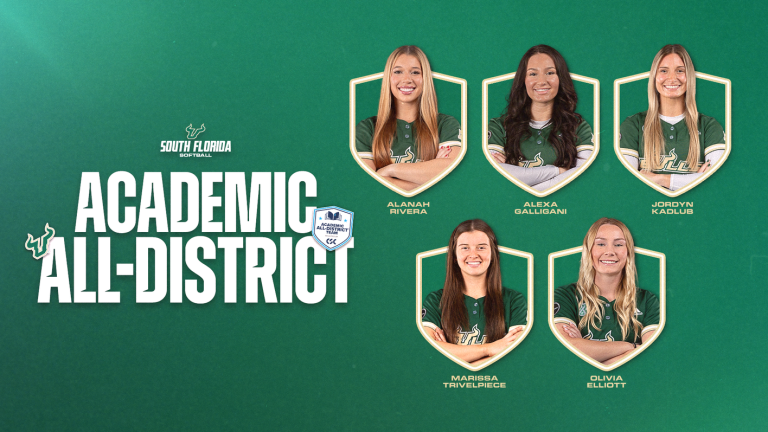 Five USF Softball Players Earn a Spot on CSC Academic All-District Team