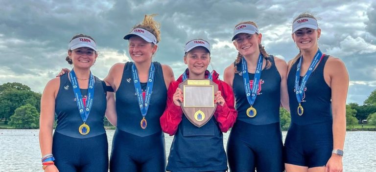 Spartans Womens rowing team brings home the gold at the prestigious Dad Vail Regatta