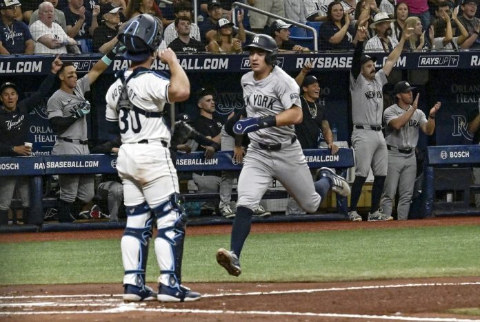 Volpe Scores As Yankees Defeat Rays 2-1