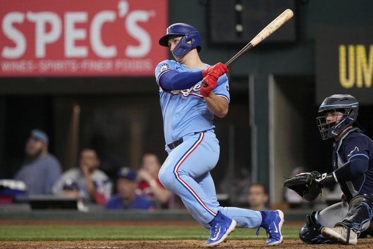 Wyatt Langford Leads Rangers To Sweep Over Rays