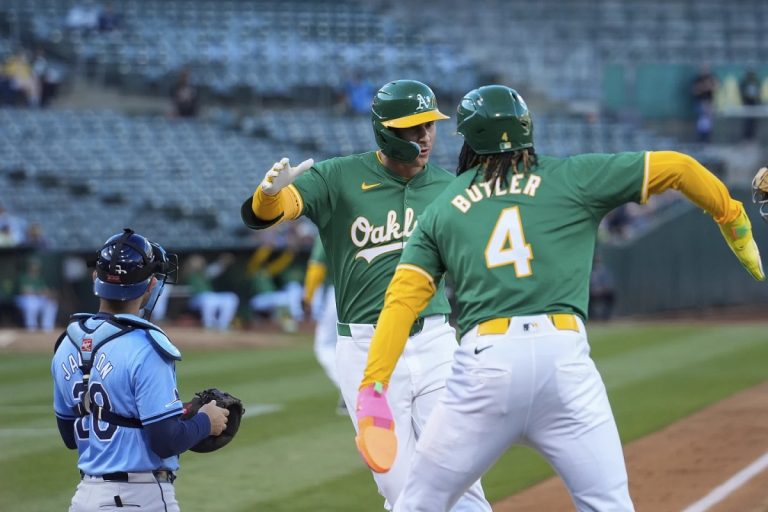 Bleday Homers In Athletics Win Over Rays