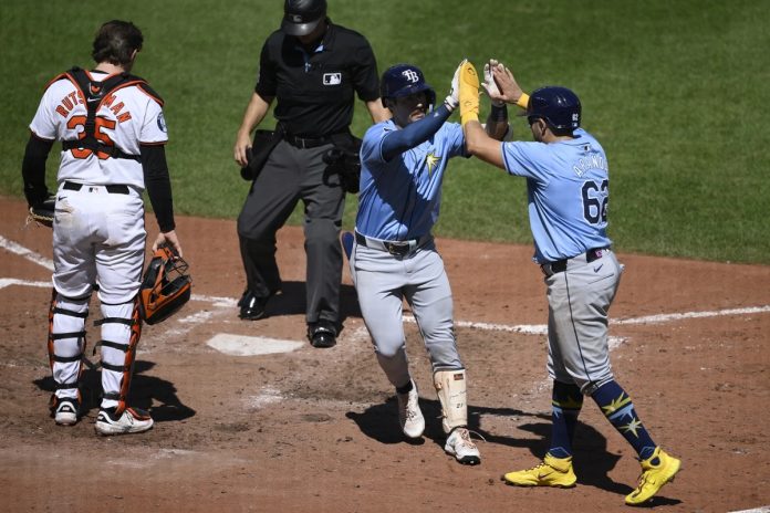 DeLuca Celebrates Homer In Rays Win Over Orioles