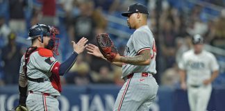 Duran Celebrates Slamming Door On Rays In Twins Win