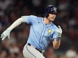 Josh Lowe Doubles In Rays 2-1 win over Red Sox