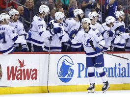 Hagel Celebrates Hat Trick In Lightning win