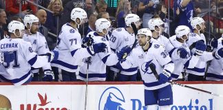 Hagel Celebrates Hat Trick In Lightning win