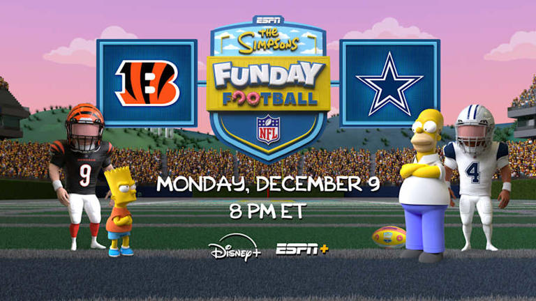 The Simpson take over ESPN Monday Night Football in a very fun multicast