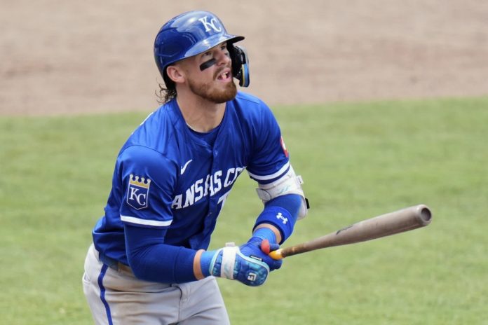 Royals Sweep Rays Kansas City Royals' Bobby Witt Jr. watches his two-run home run off Tampa Bay Rays pitcher Shane Baz during the fifth inning of a baseball game Thursday, May 1, 2025, in Tampa, Fla. (AP Photo/Chris O'Meara)