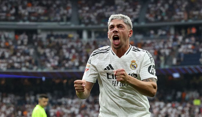 TOPSHOT-FBL-ESP-LIGA-REAL MADRID-VALLADOLID Valverde overworked