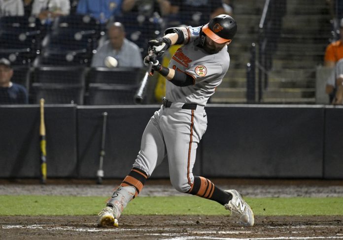Rays Fall To Orioles 4-1 Baltimore Orioles' Colton Cowser hits a three-run home run during the sixth inning of a baseball game against the Tampa Bay Rays, Thursday, June 19, 2025, in Tampa, Fla. (AP Photo/Jason Behnken)