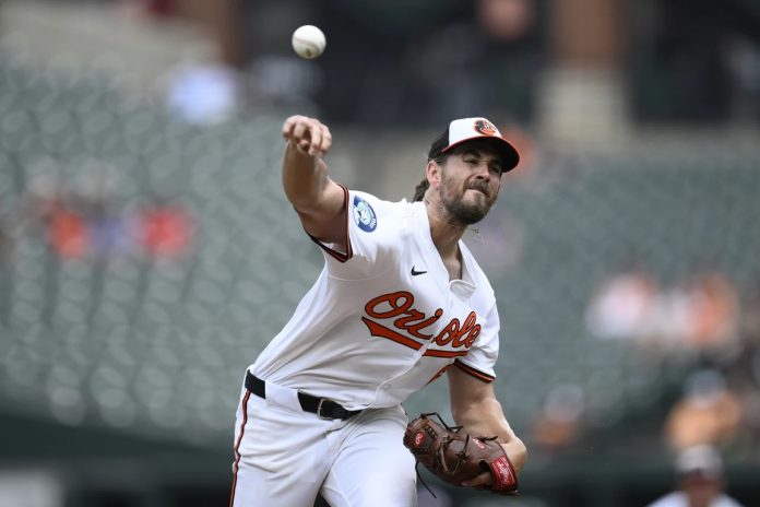 Rays Fall To Orioles 5-1 Sunday Baltimore Orioles starting pitcher Dean Kremer throws during the first inning of a baseball game against the Tampa Bay Rays, Sunday, June 29, 2025, in Baltimore. (AP Photo/Nick Wass)