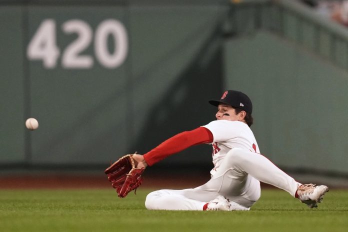 Rays Fall to Red Sox 3-1 Boston Red Sox outfielder Roman Anthony makes the catch on a fly out by Tampa Bay Rays' Jonathan Aranda during the sixth inning of a baseball game at Fenway Park, Tuesday, June 10, 2025, in Boston. (AP Photo/Charles Krupa)