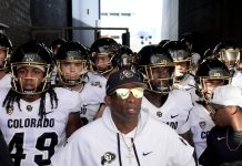 COLRADO HEAD COACH-PRIME-LEADS-TEAM - AP PHOTO