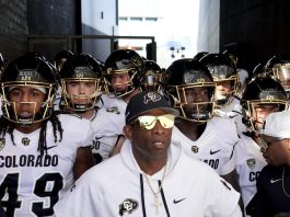 COLRADO HEAD COACH-PRIME-LEADS-TEAM - AP PHOTO