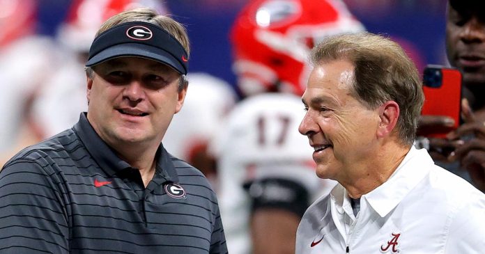 nick saban and kirby smart