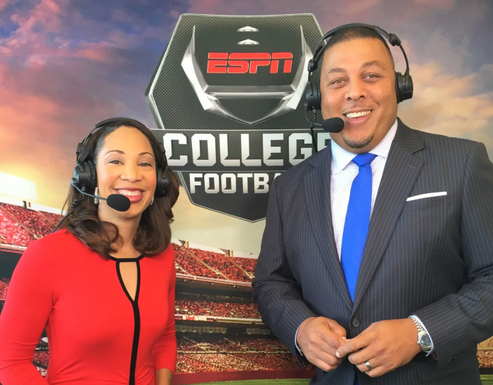 ESPN TEAM OF TIFFANY GREENE AND JAY WALKER Before ESPN, Greene worked at Bright House Sports Network in the Orlando and Tampa Bay markets, where she was the play-by-play voice for the inaugural season of Big East women’s basketball on Fox Sports 1