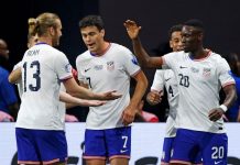 USMNT star Folarin Balogun during World Cup qualifiers