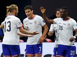 USMNT star Folarin Balogun during World Cup qualifiers