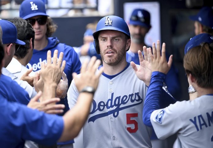 Rays Fall to Dodgers 3-0 Los Angeles Dodgers' Freddie Freeman (5) celebrates after scoring on a single by Andy Pages during the sixth inning of a baseball game against the Tampa Bay Rays, Sunday, Aug. 3, 2025, in Tampa, Fla. (AP Photo/Jason Behnken)