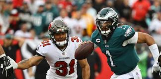 Buccaneers Show Heart in Narrow Loss to Eagles